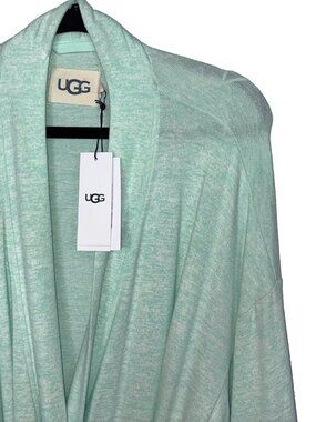 UGG Monrose Mint Green Three Quarter Sleeve Belted Robe - Size L - NWT